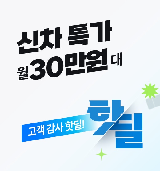 신차 특가 월 30만원대